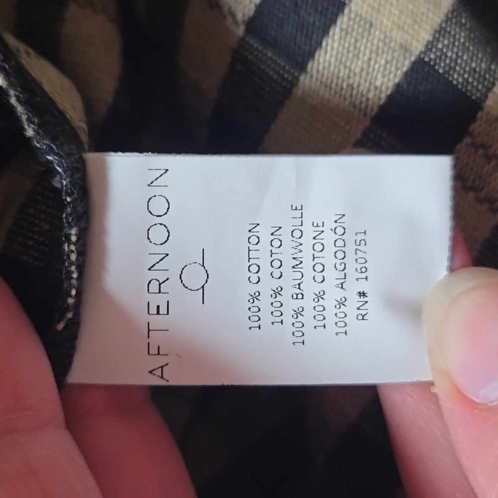 BN Free People Afternoon The Polly gingham plaid puff sleeve mini dress - Picture 7 of 7
